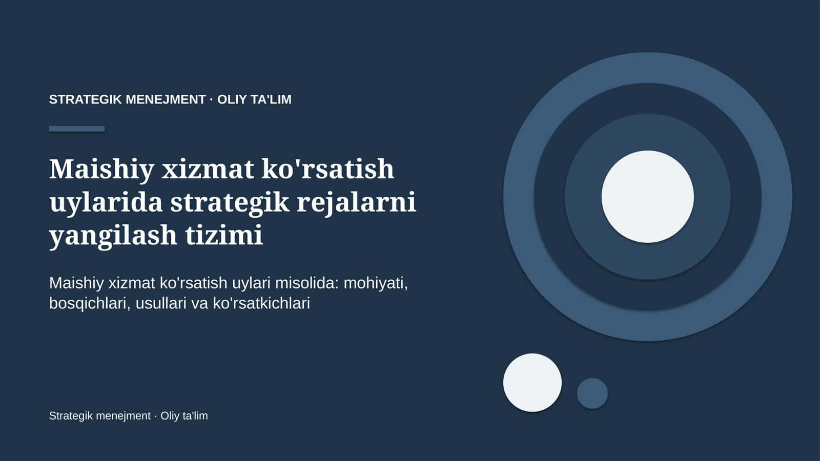 maishiy xizmat ko'rsatish uylarida strategik rejalarni yangilash tizimi 2480