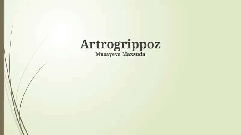 Artrogripoz