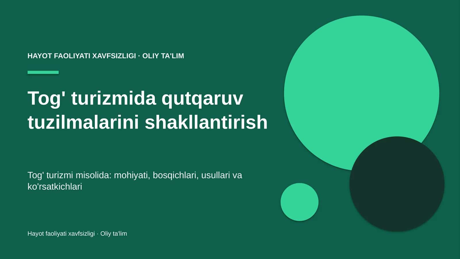tog' turizmida qutqaruv tuzilmalarini shakllantirish 8775