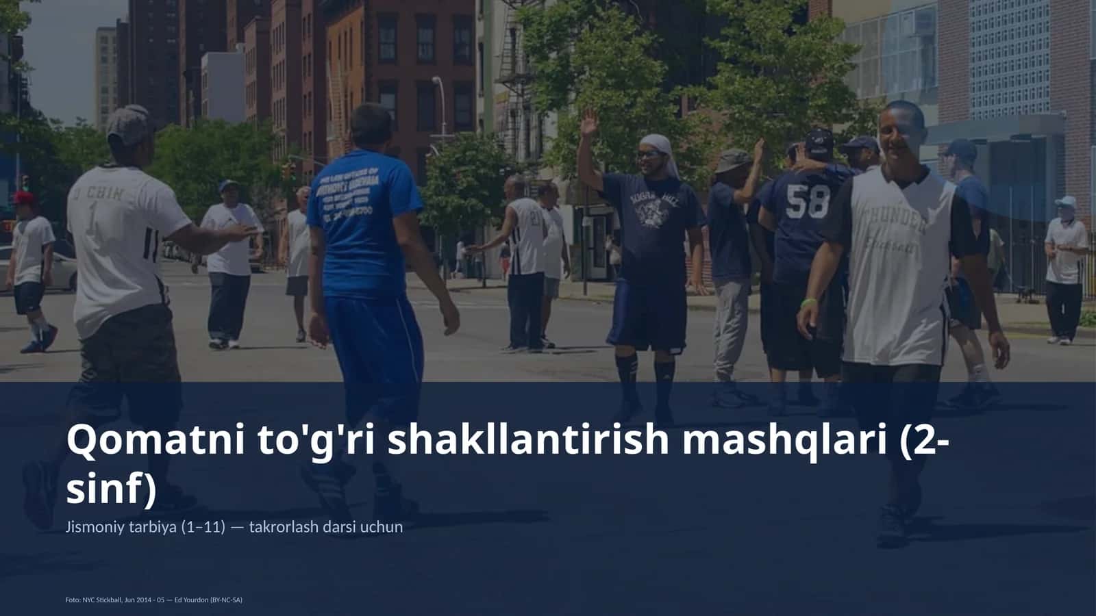 Qomatni to'g'ri shakllantirish mashqlari (2-sinf)
