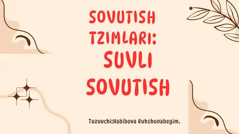Kompyuter sovutish tizimlari. Suvli sovutish