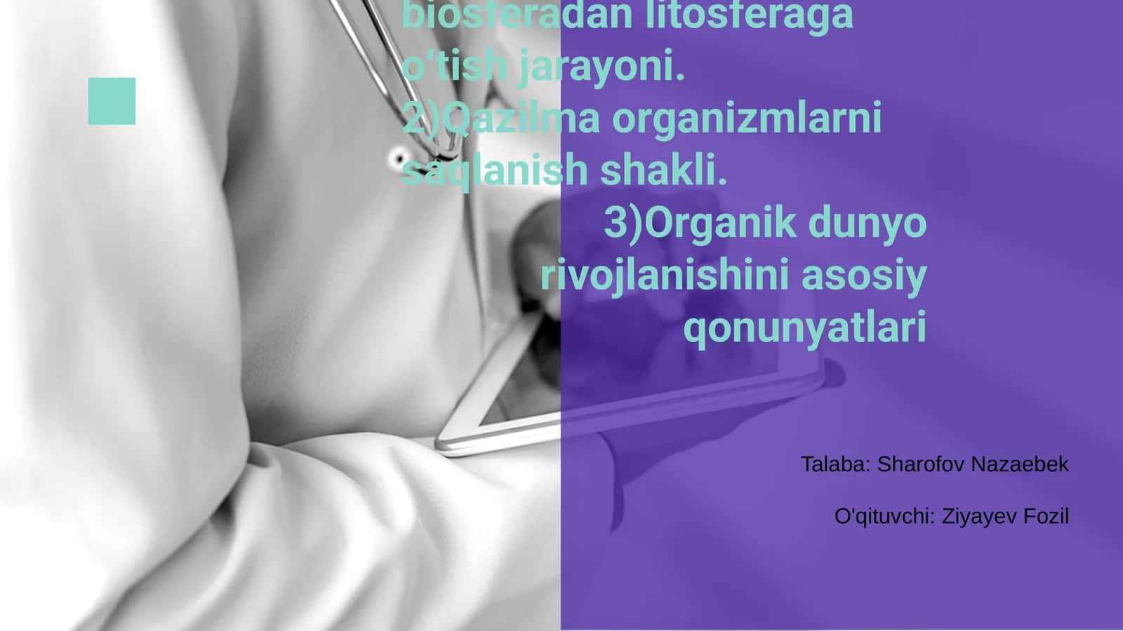Organizmlarning biosferadan litosferaga oʻtish jarayoni