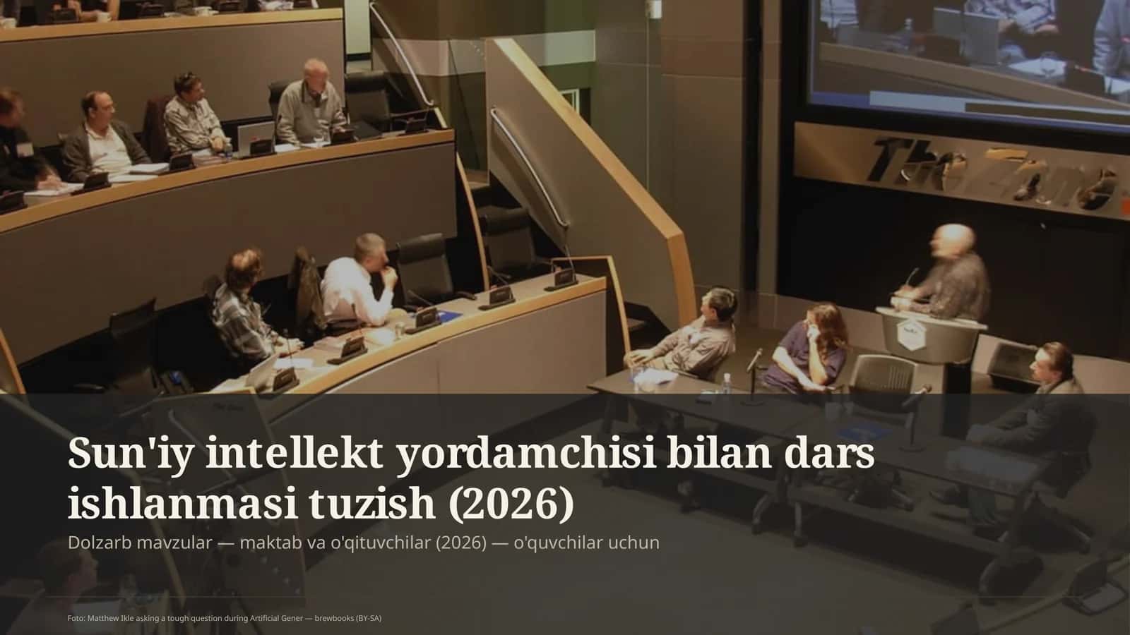Sun'iy intellekt yordamchisi bilan dars ishlanmasi tuzish