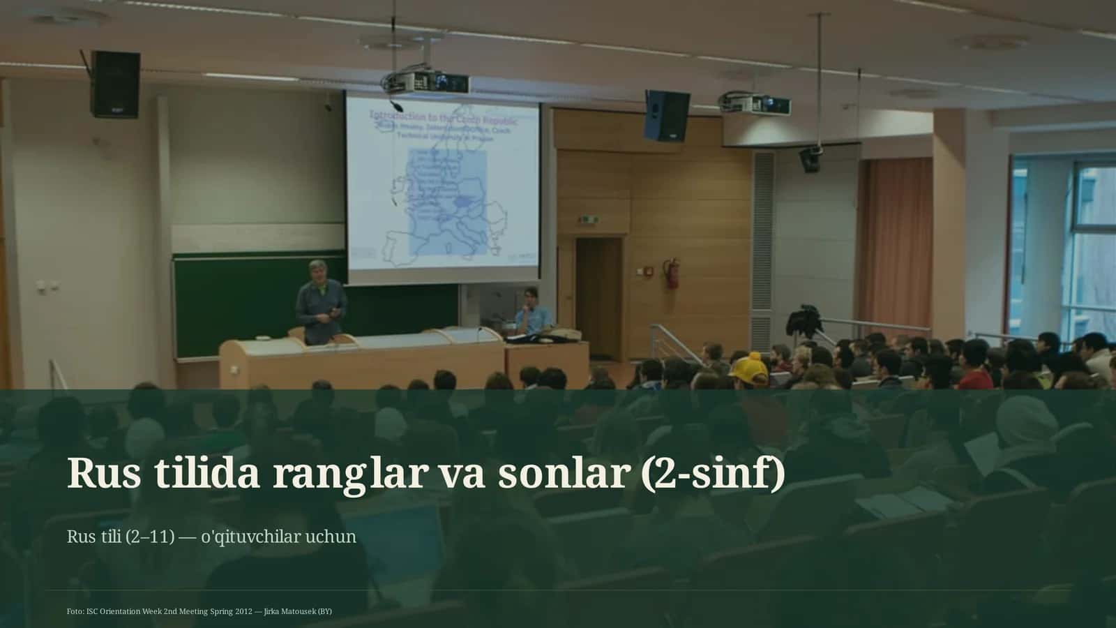 Rus tilida ranglar va sonlar (2-sinf)