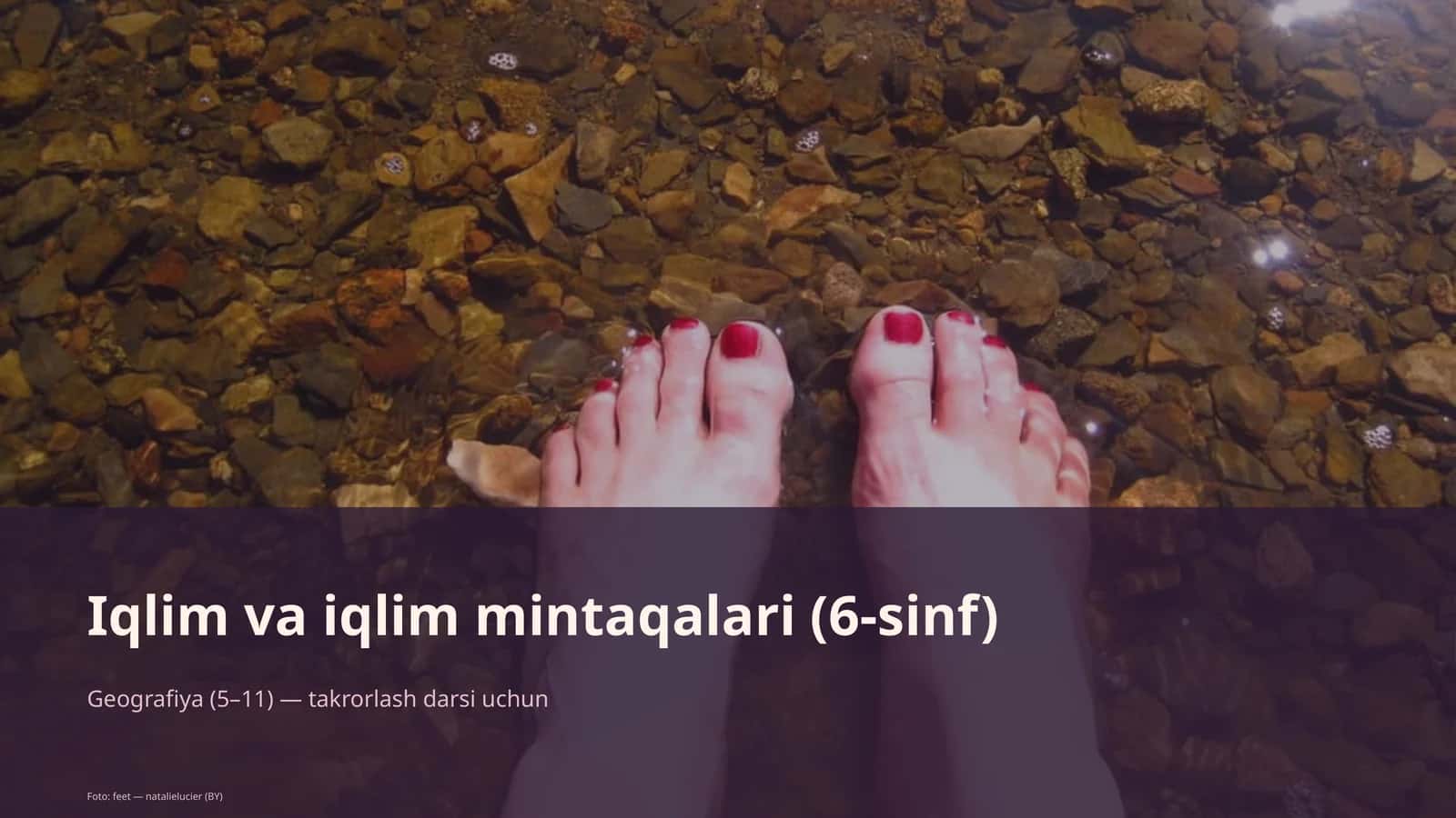 Iqlim va iqlim mintaqalari (6-sinf)