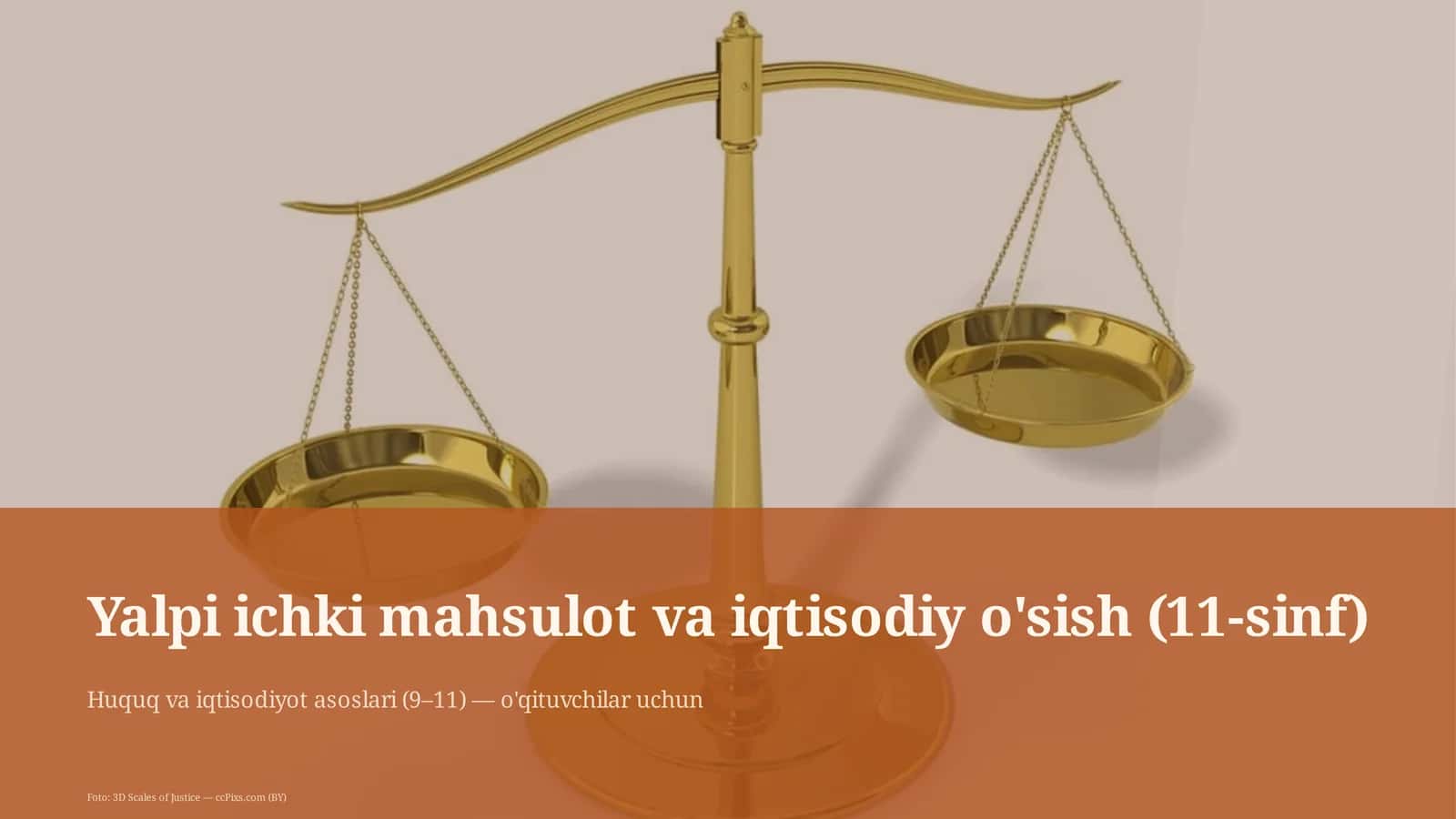 Huquq va iqtisodiyot asoslari (9–