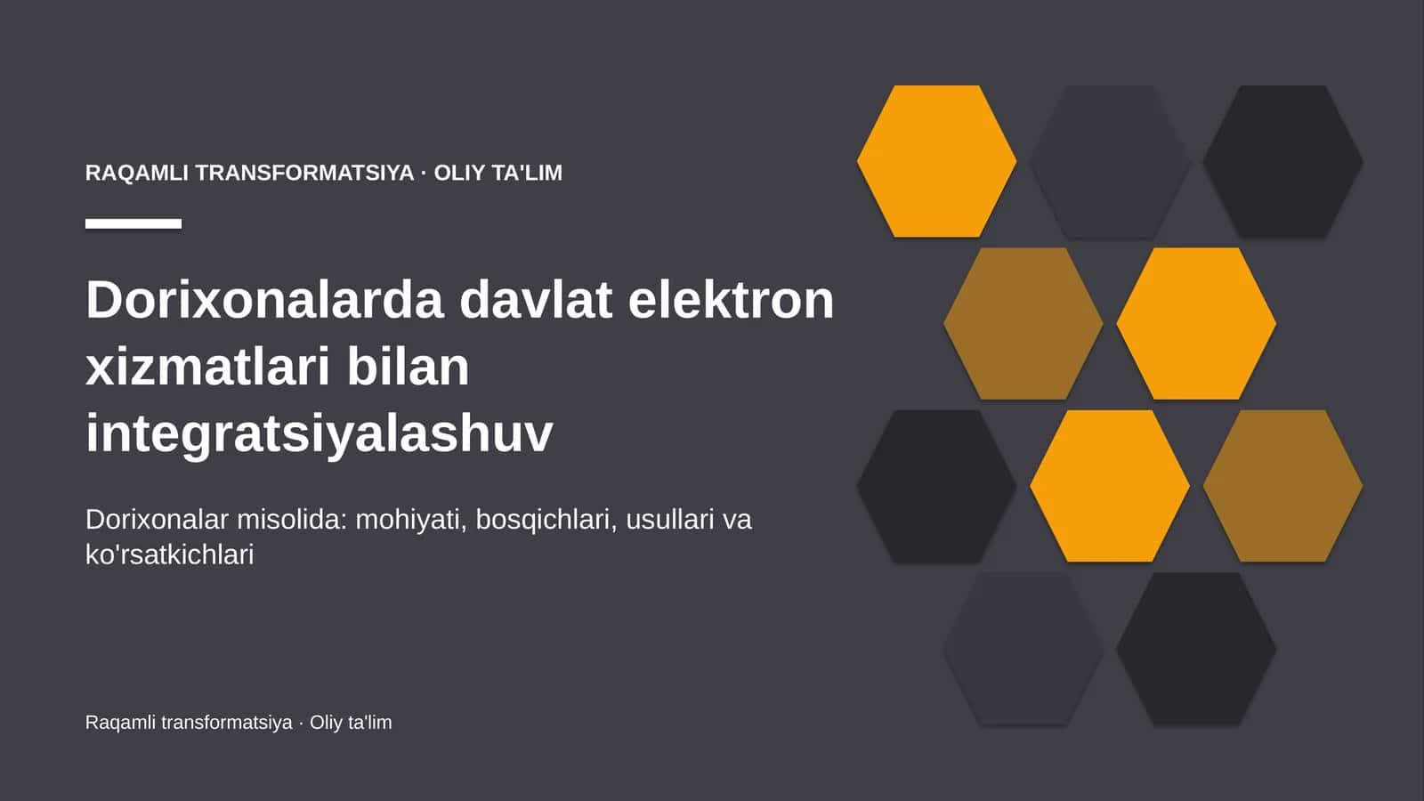 Dorixonalarda davlat elektron xizmatlari bilan integratsiyalashuv