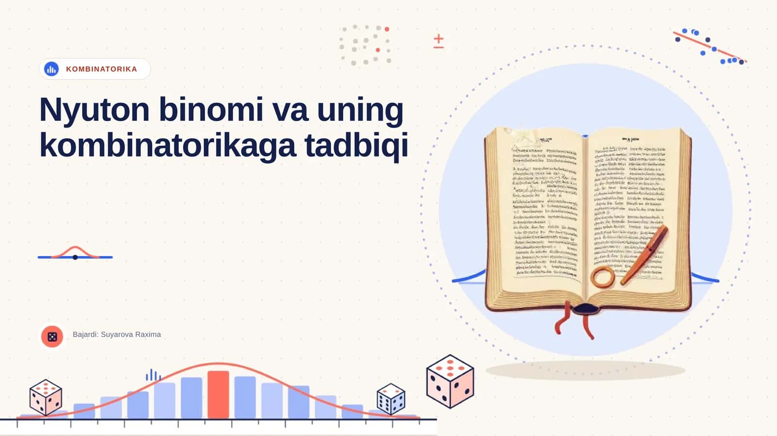 [Nyuton binomi va uning kombinatorikaga tadbiqi]