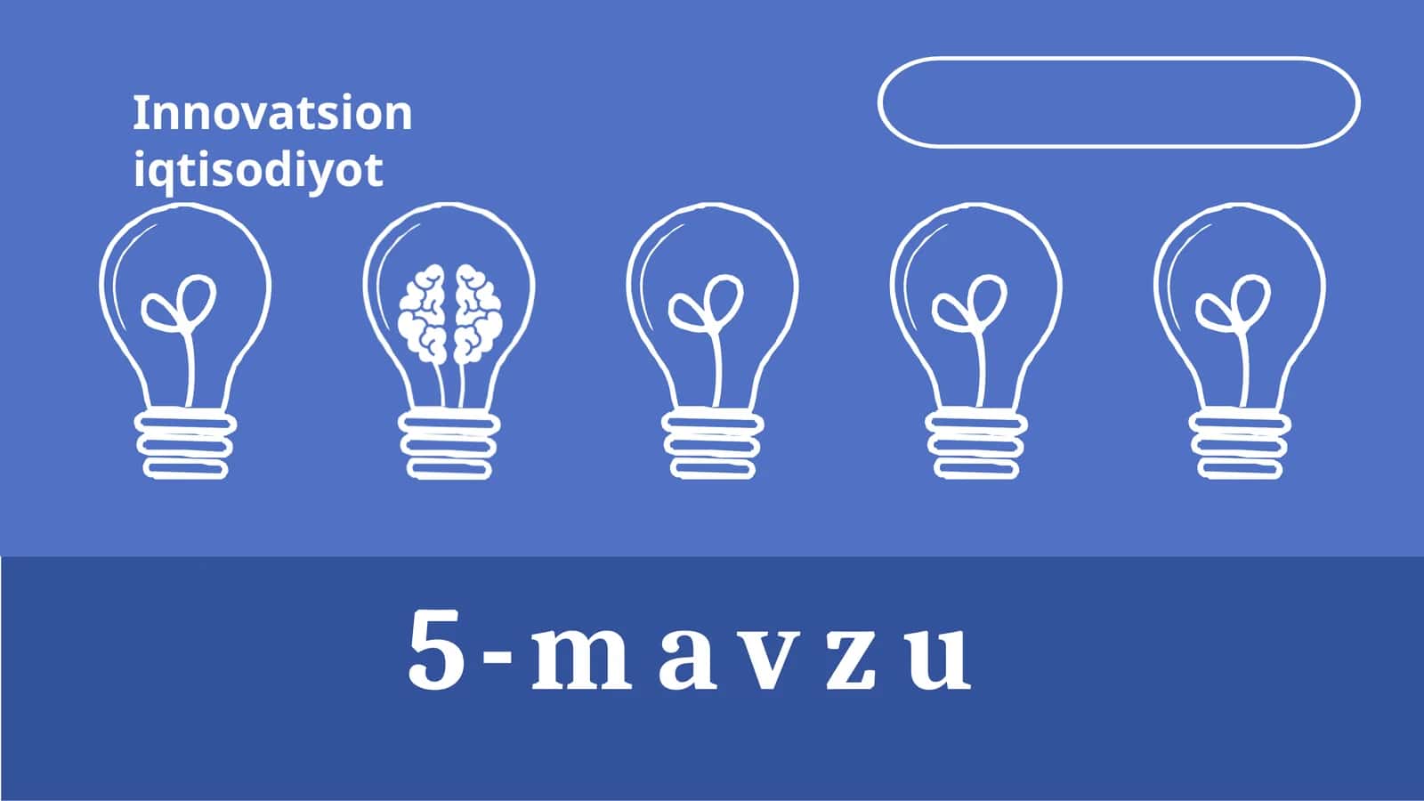 Innovatsiyalarni moliyalashtirish 1