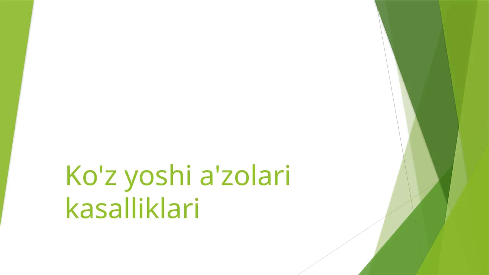 Ko'z yoshi a'zolari kasalliklari