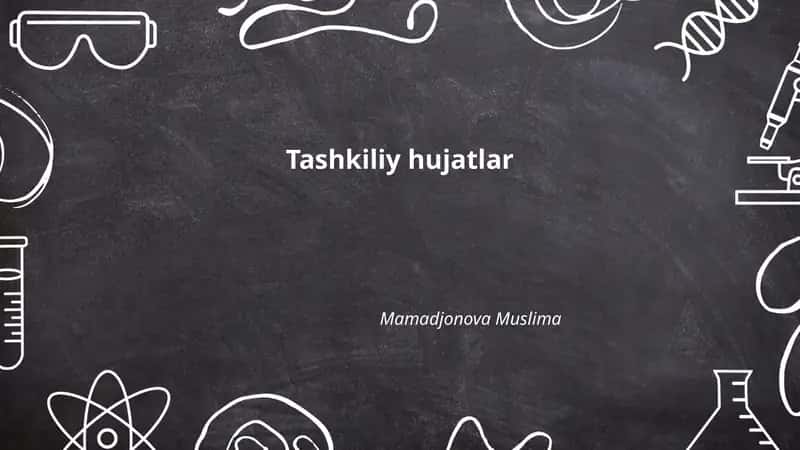 Tashkiliy hujatlar