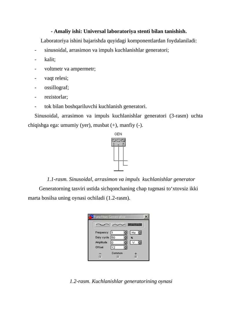 Universal laboratoriya stenti bilan tanishish