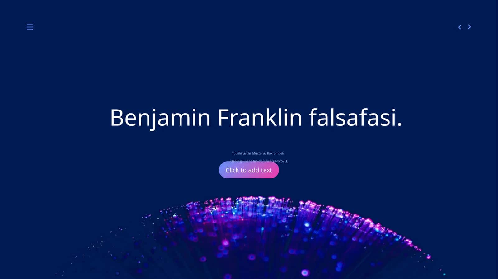 Benjamin Franklin falsafasi