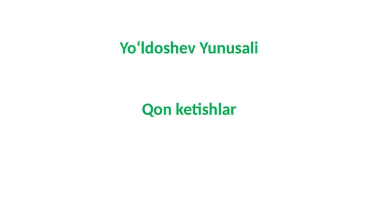 Qonketishlar