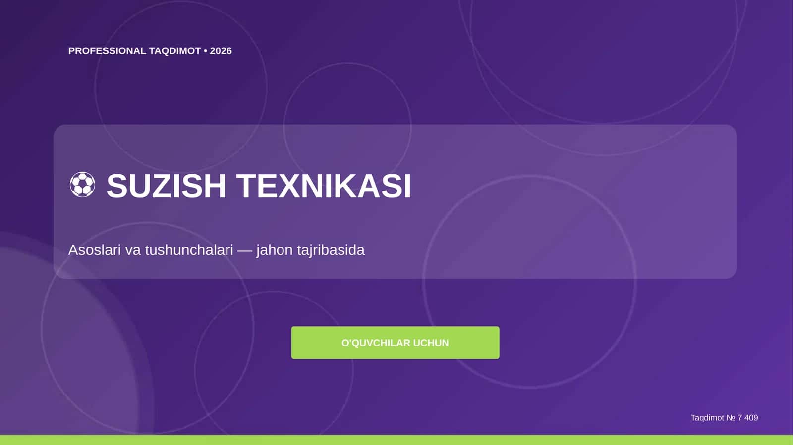 Suzish texnikasi: asoslari va tushunchalari