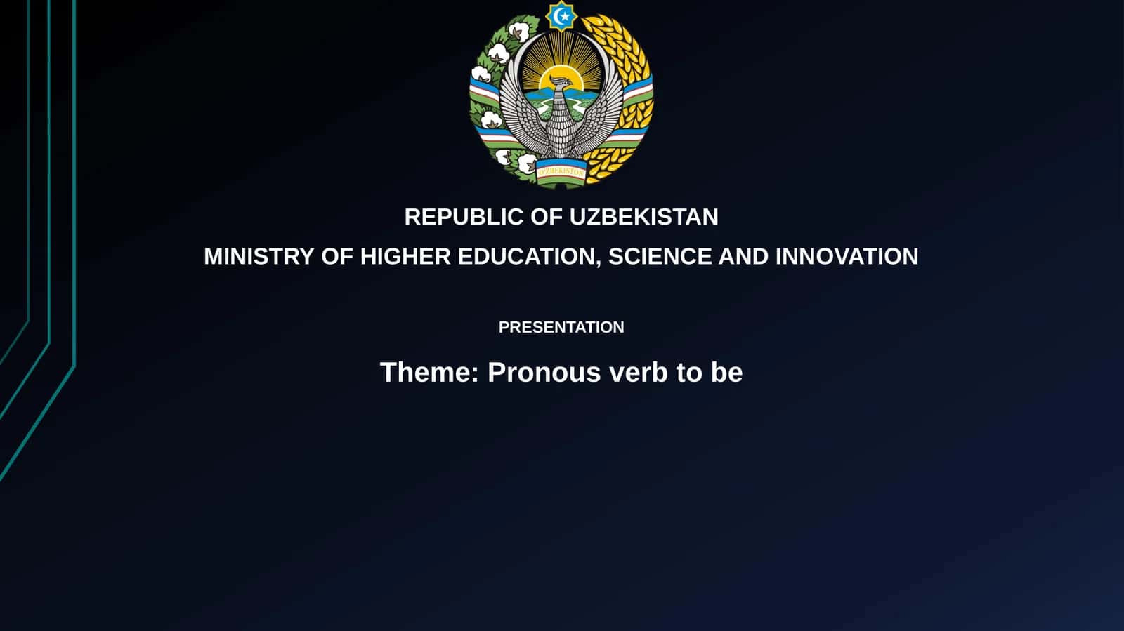 Pronouns and the Verb 'To Be': An Introduction
