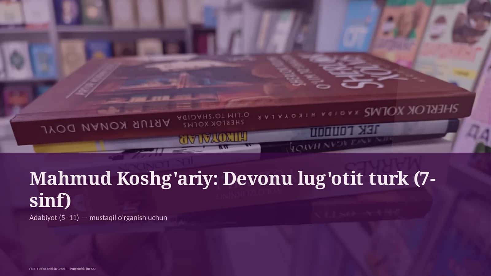 Mahmud Koshg'ariy: Devonu lug'otit turk (7-sinf)