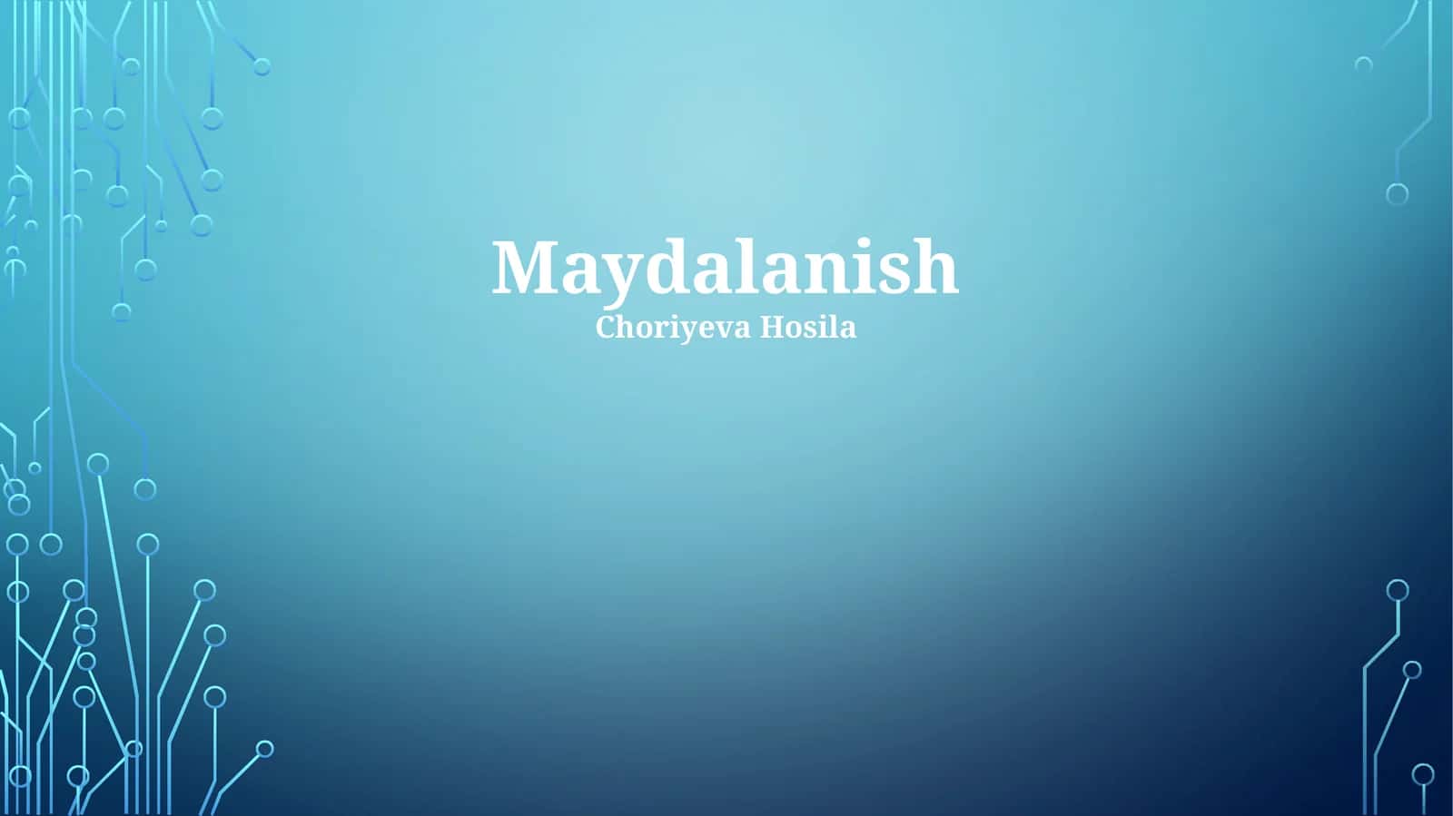 Maydalanish