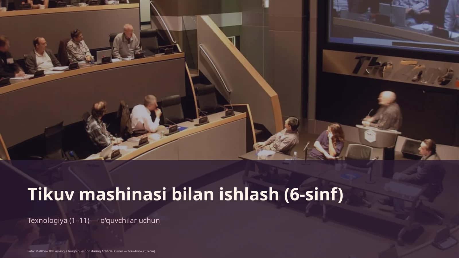 Tikuv mashinasi bilan ishlash (6-sinf)