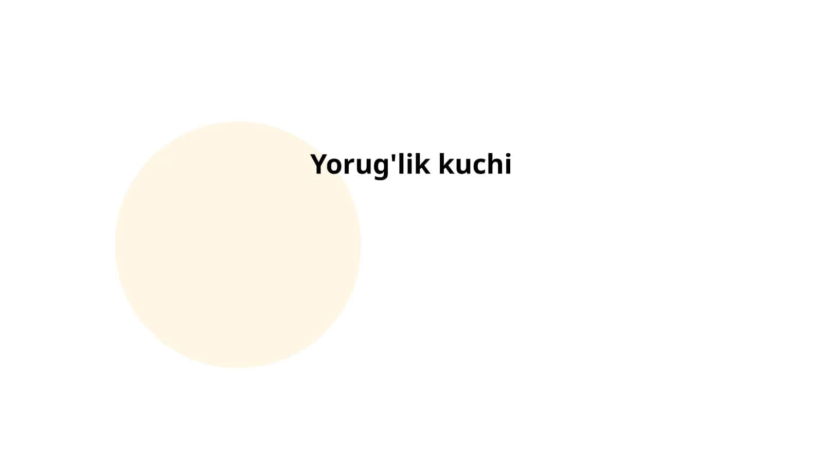 Yorug'lik kuchi