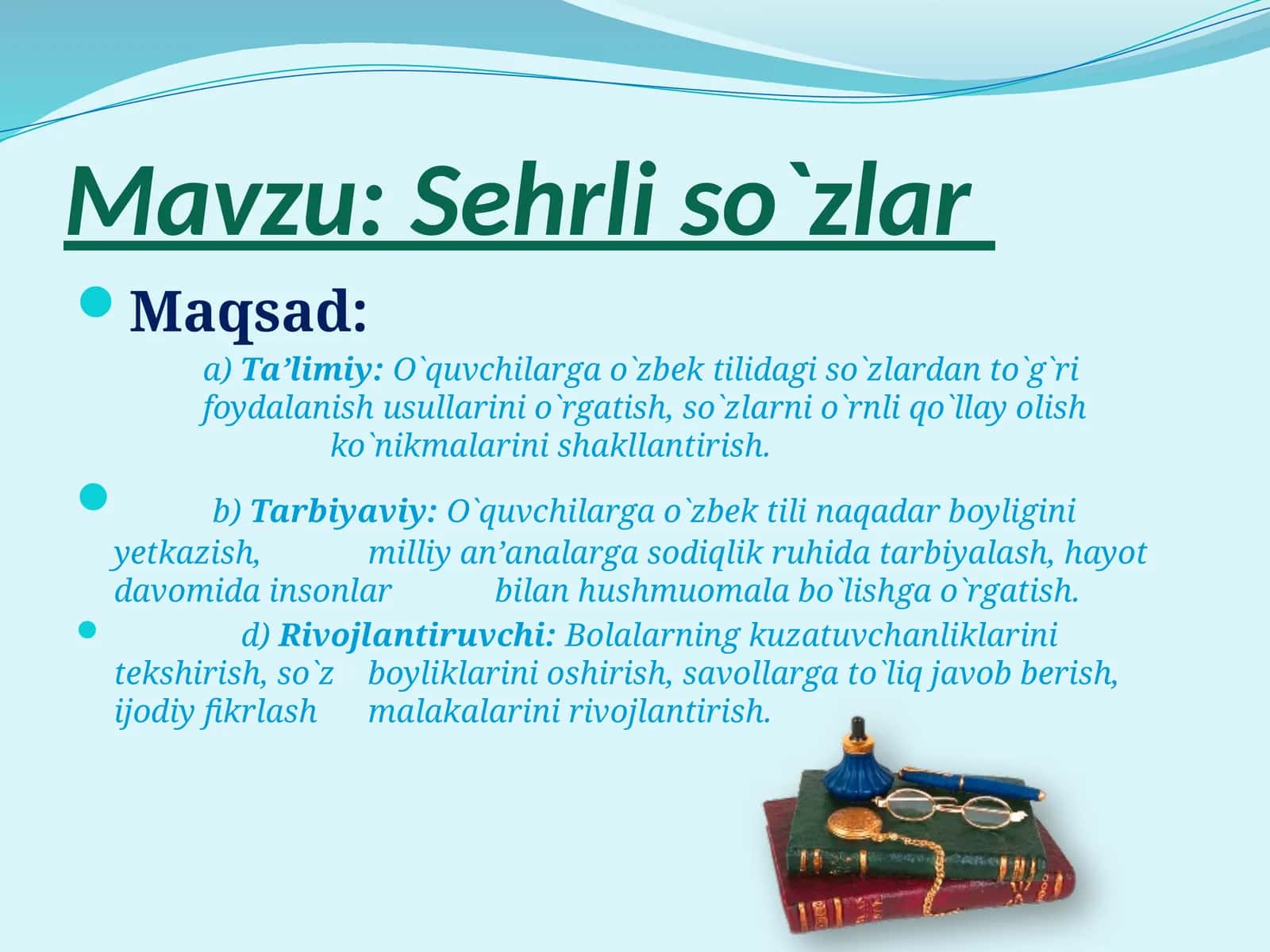 Sehrli so`zlar