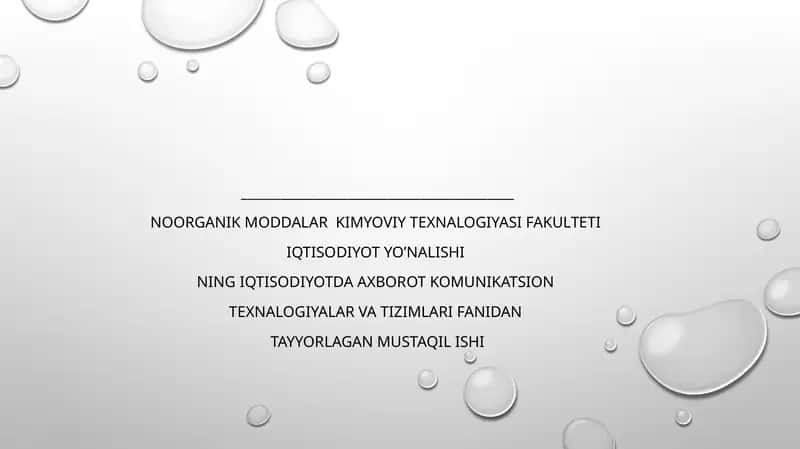 Mavzu:Elektron hukumat