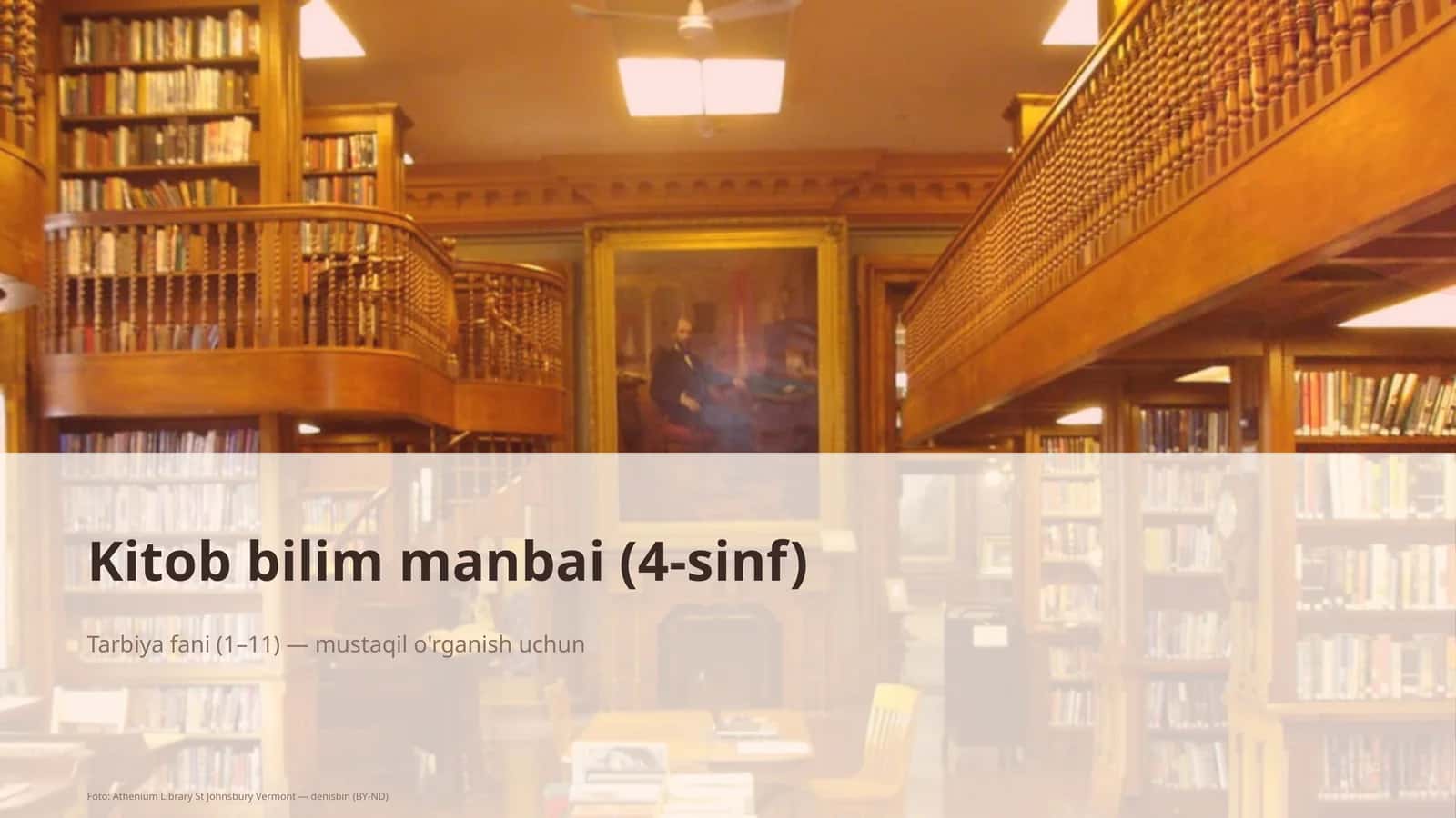 Kitob bilim manbai (4-sinf)