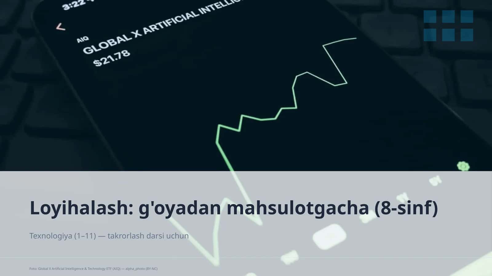 Loyihalash: g'oyadan mahsulotgacha (8-sinf)