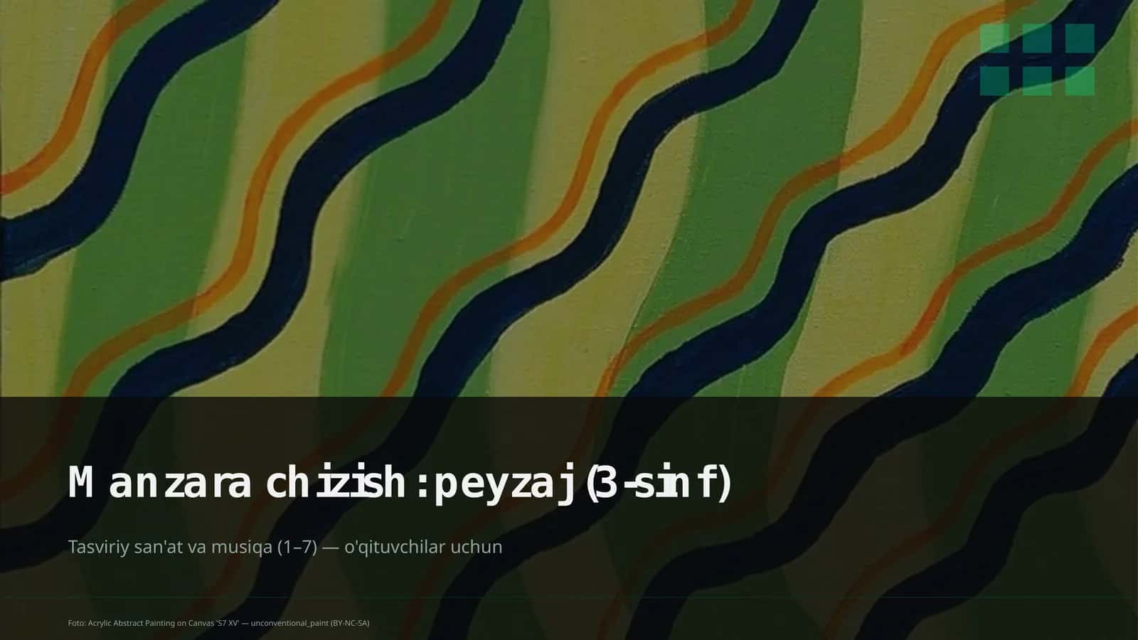 Foto: Acrylic Abstract Painting on Canvas 'S7 XV'