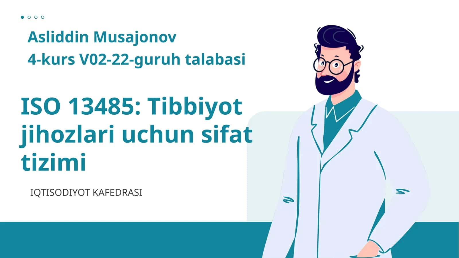 Tibbiyot jihozlari uchun sifat tizimi