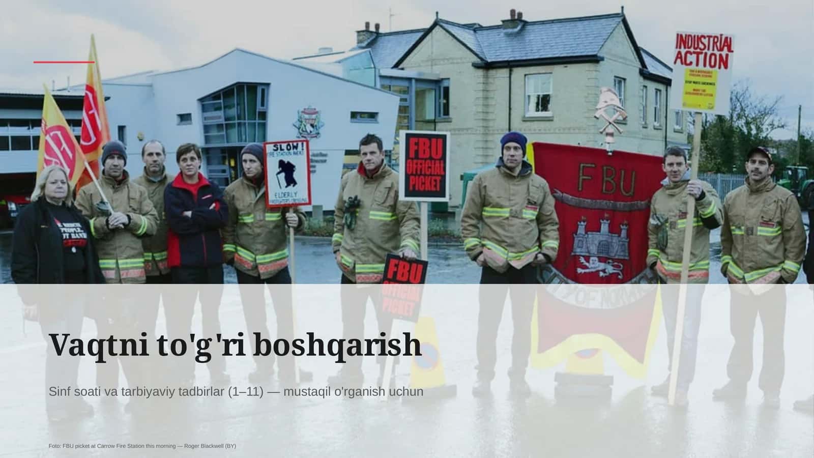 Vaqtni to'g'ri boshqarish