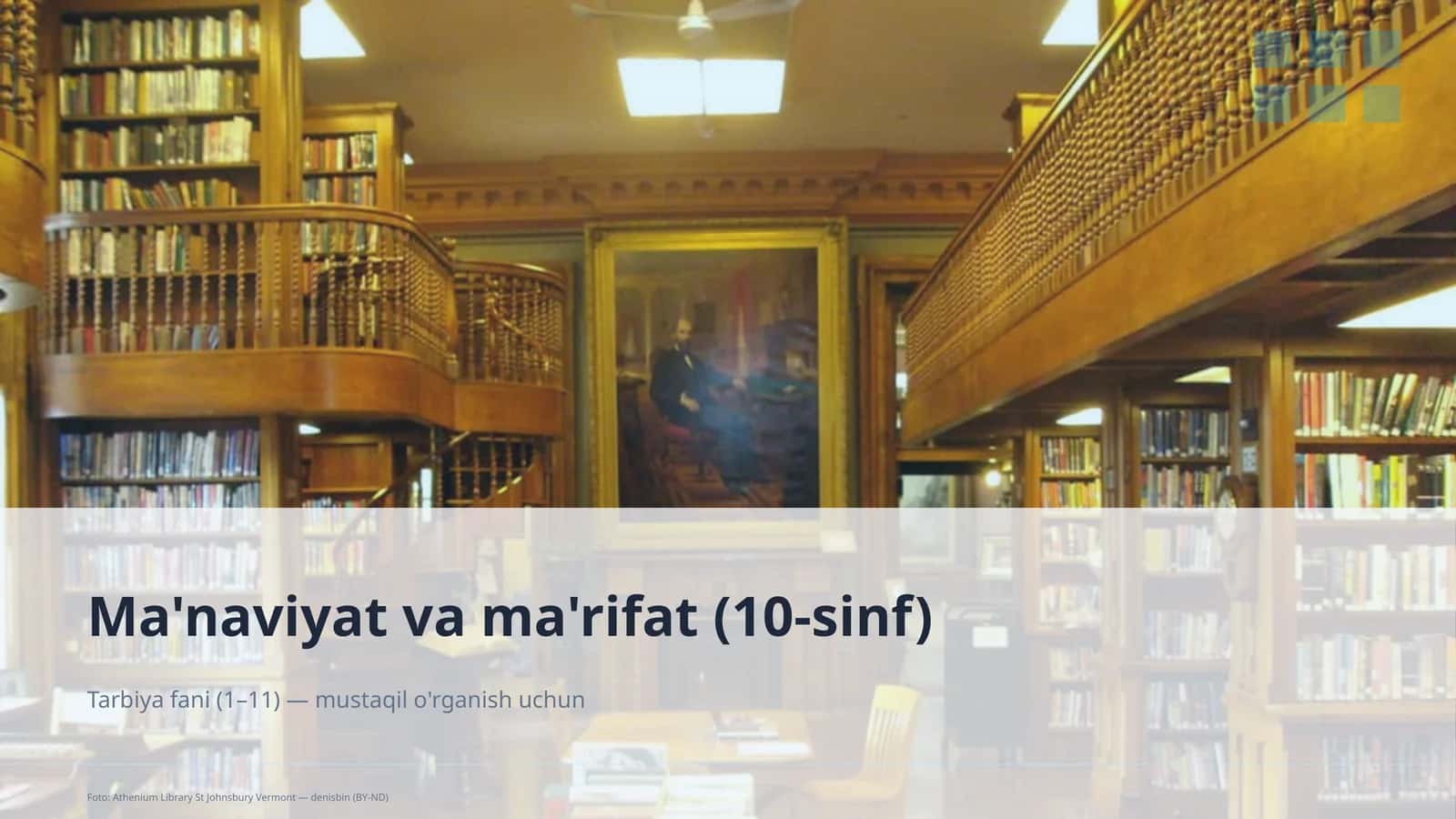 Ma'naviyat va ma'rifat (10-sinf)