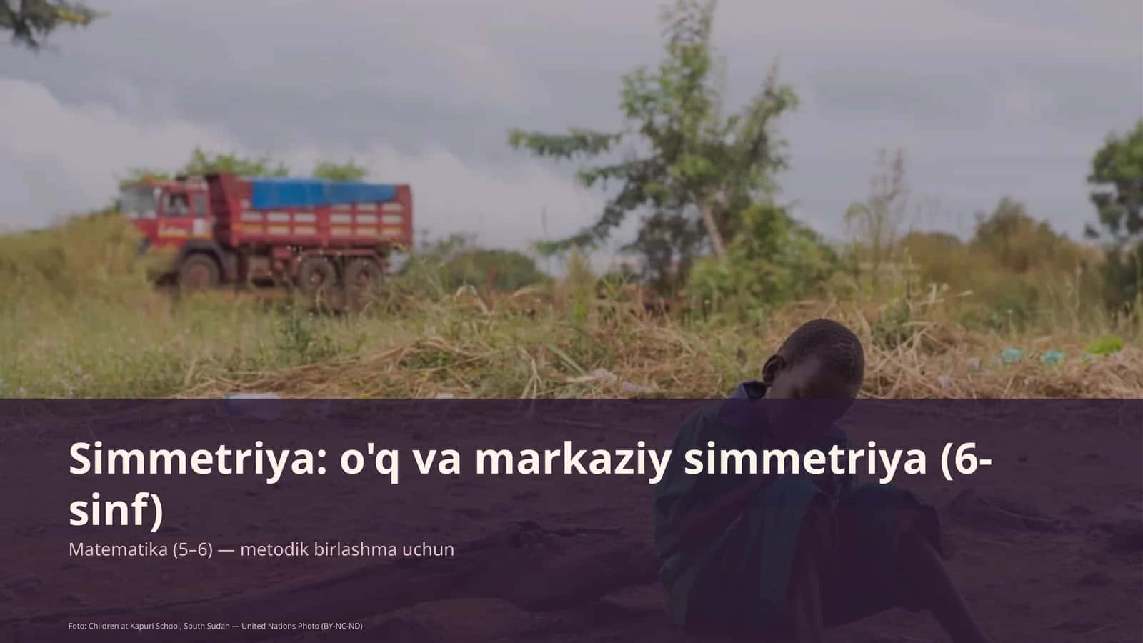 Simmetriya: o'q va markaziy simmetriya (6-sinf)