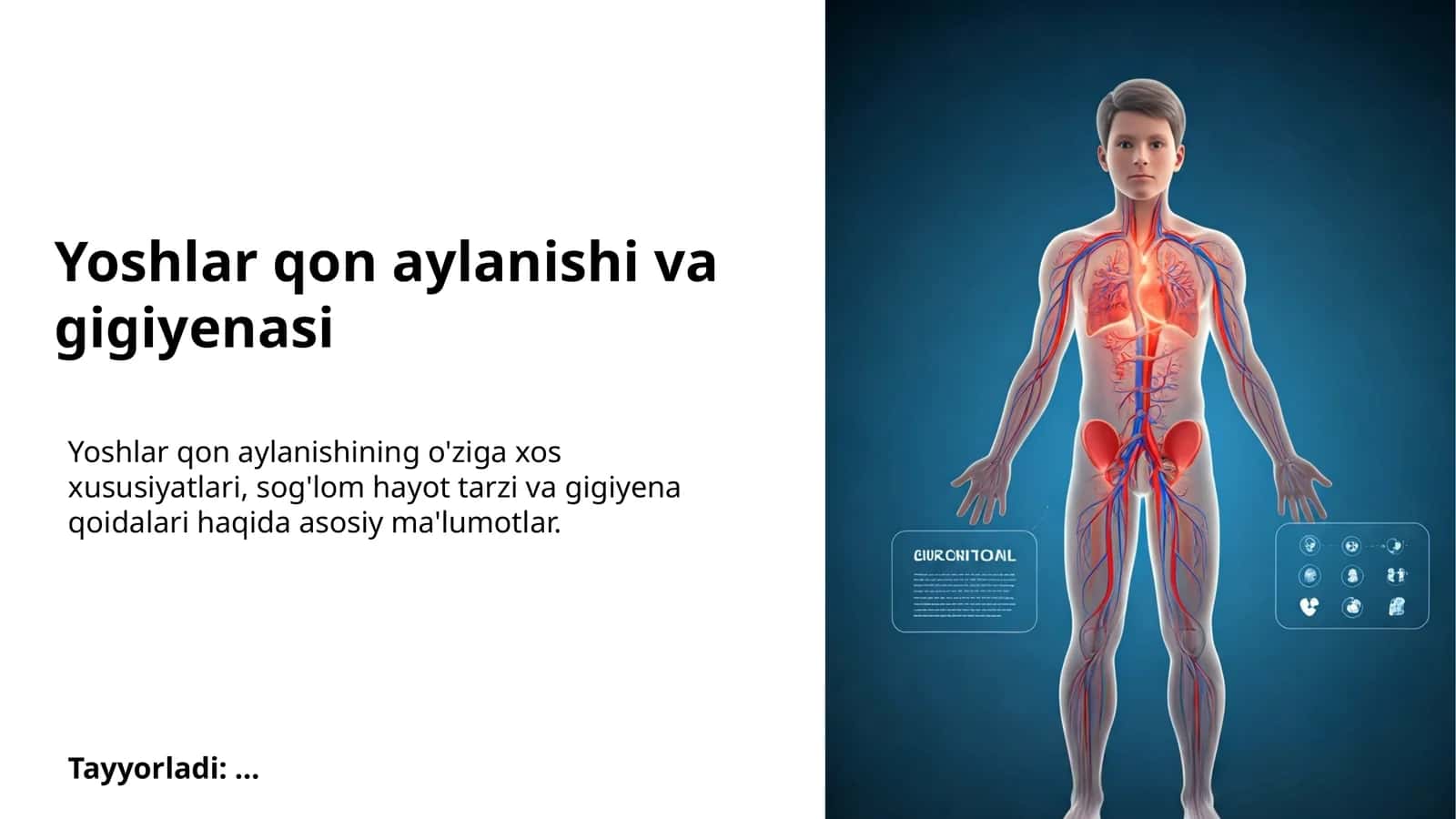 Yoshlar qon aylanishi va gigiyenasi