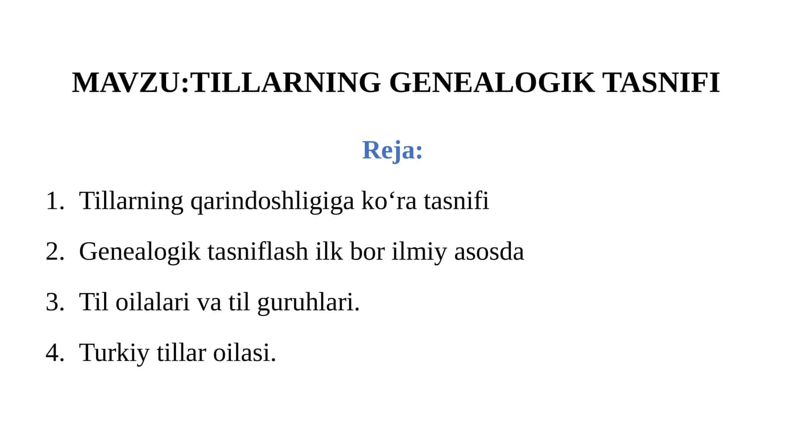 TILLARNING GENEALOGIK TASNIFI