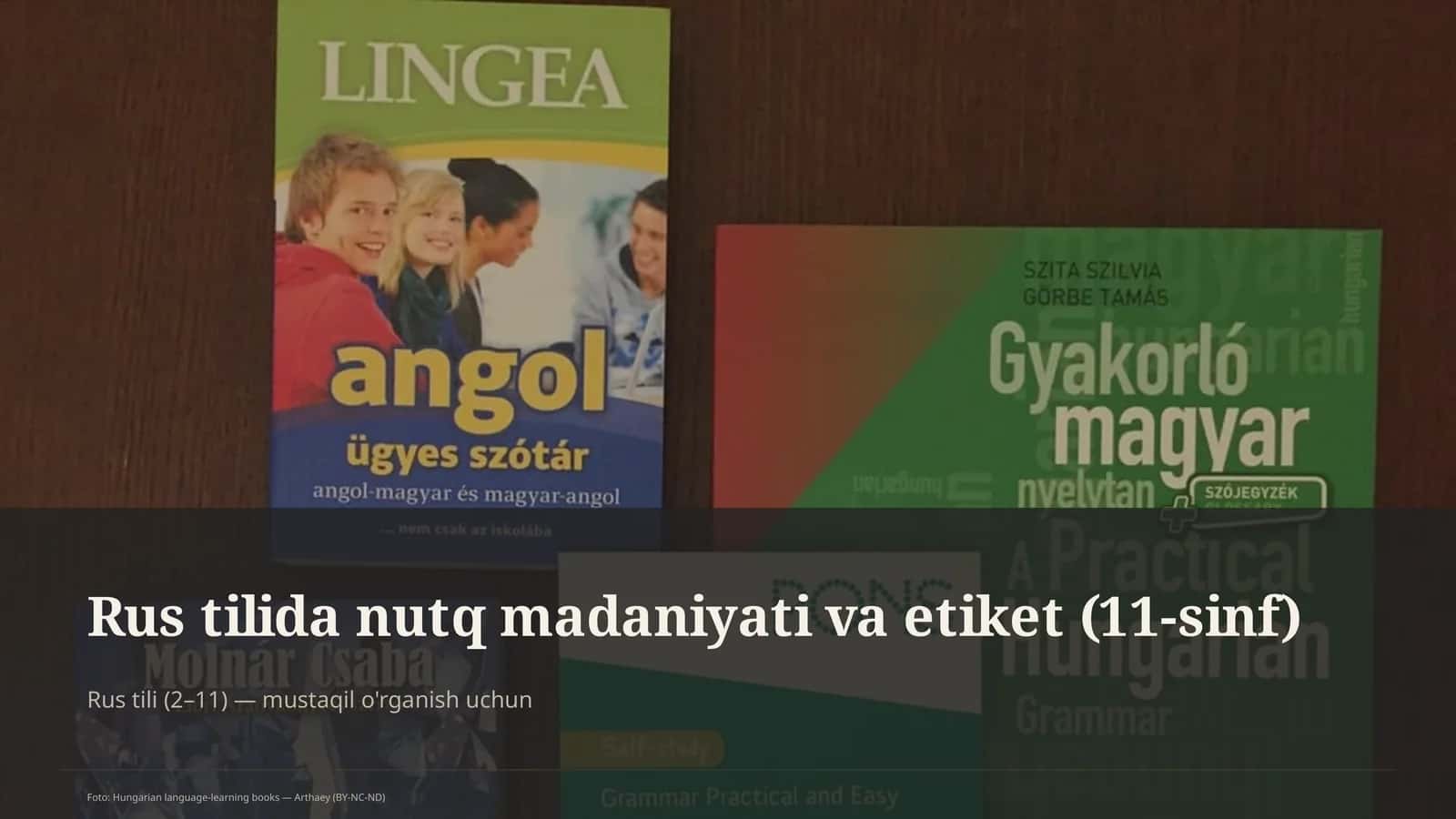 Rus tilida nutq madaniyati va etiket (11-sinf)