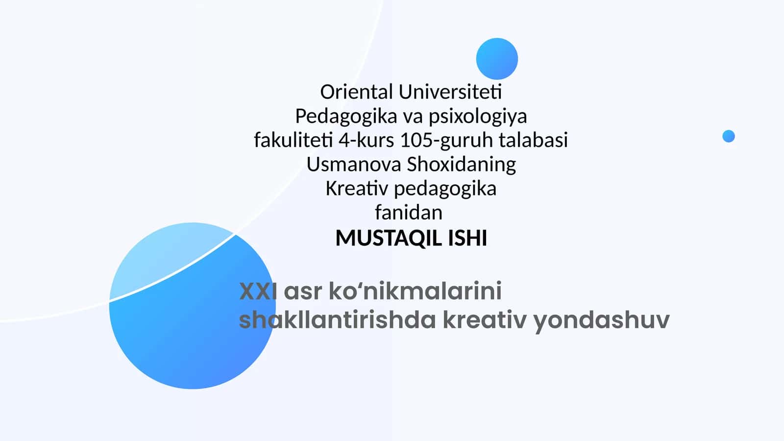 XXİ ASR KONİKMALARİNİ SHAKLLANTİRİSH 1