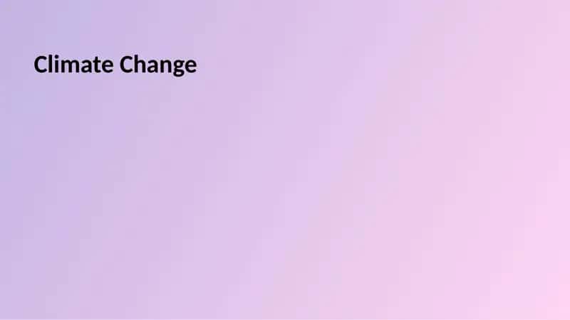 Climate Change