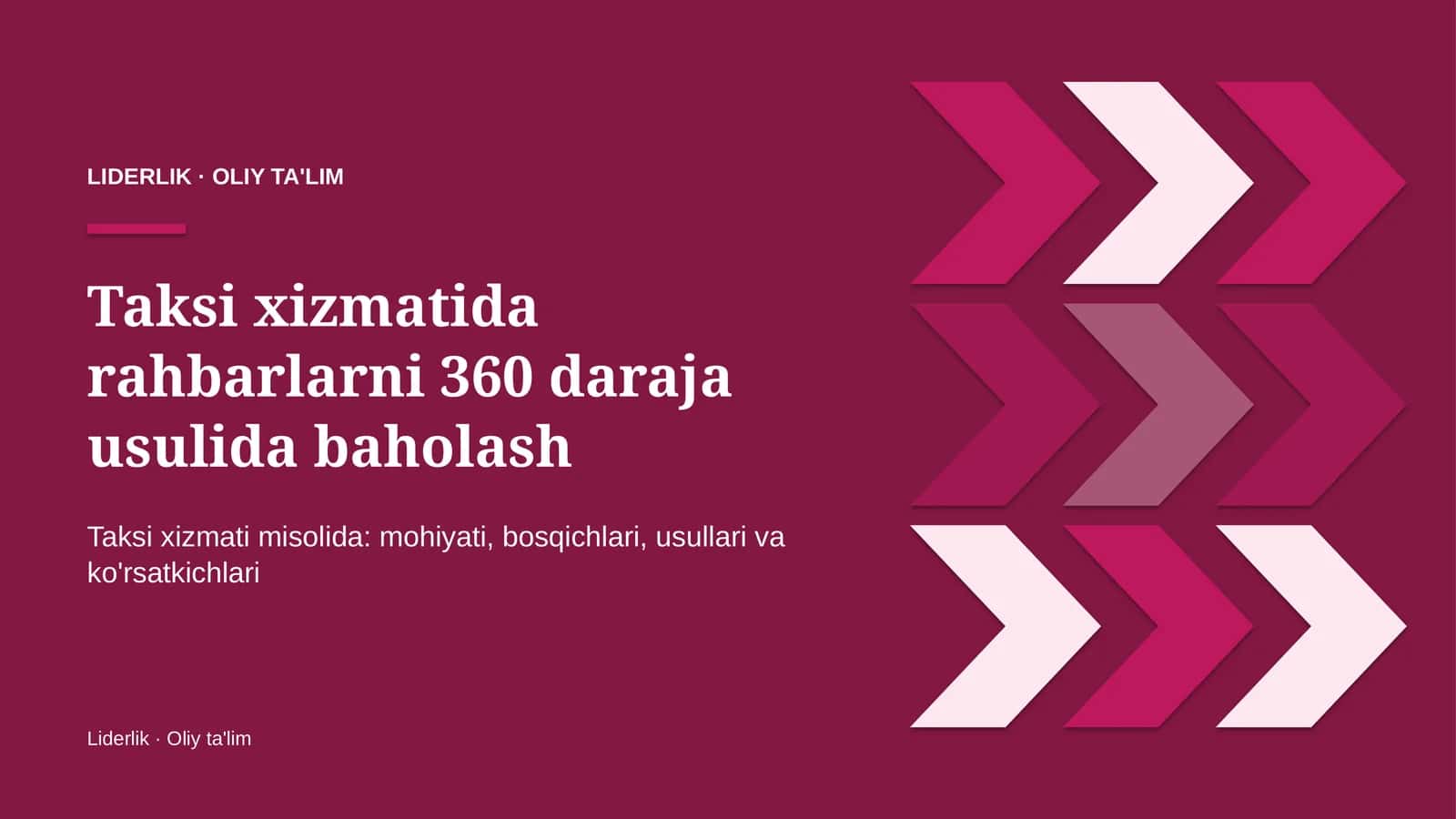 taksi xizmatida rahbarlarni 360 daraja usulida baholash 8875