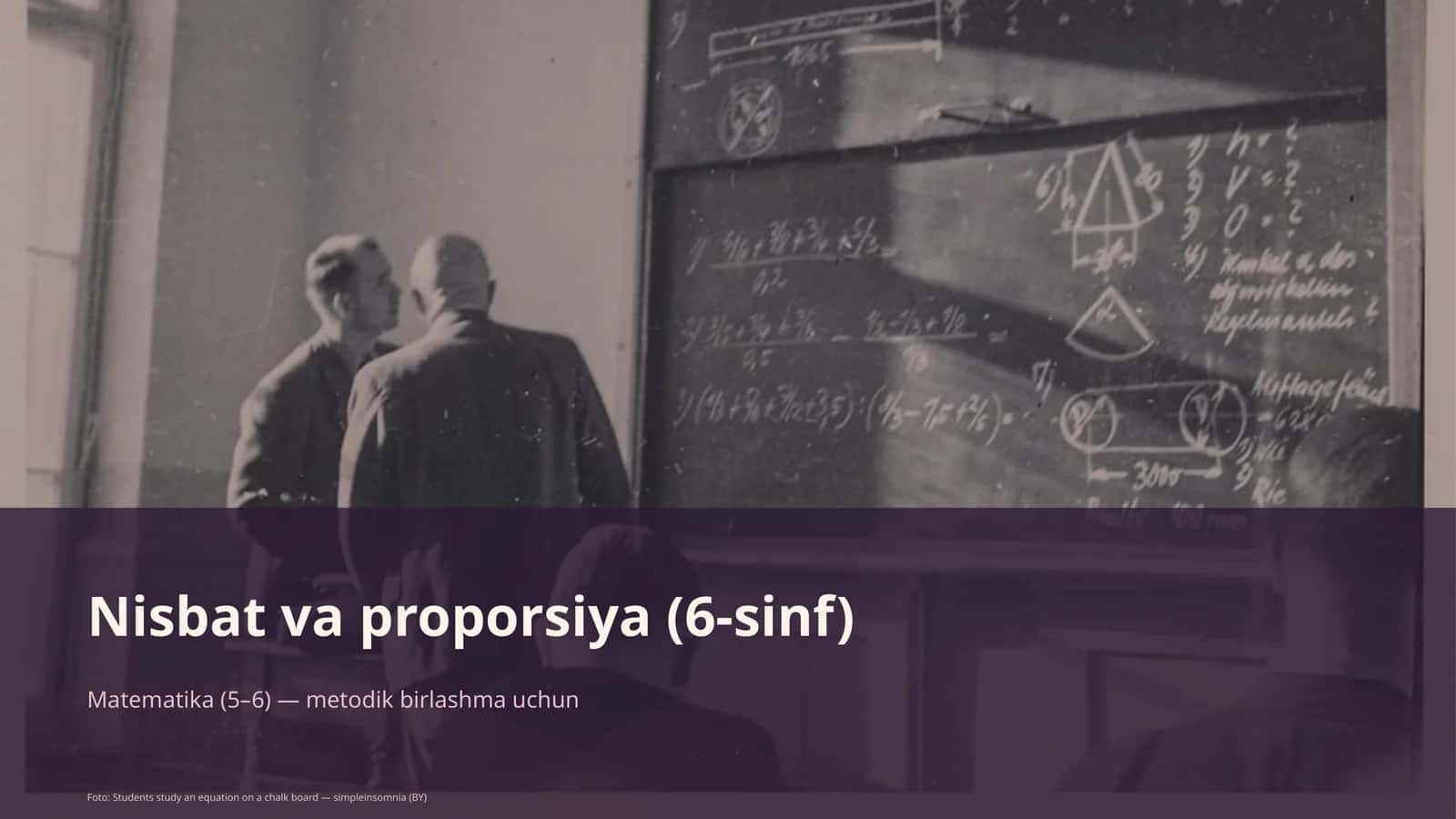 Nisbat va proporsiya (6-sinf)