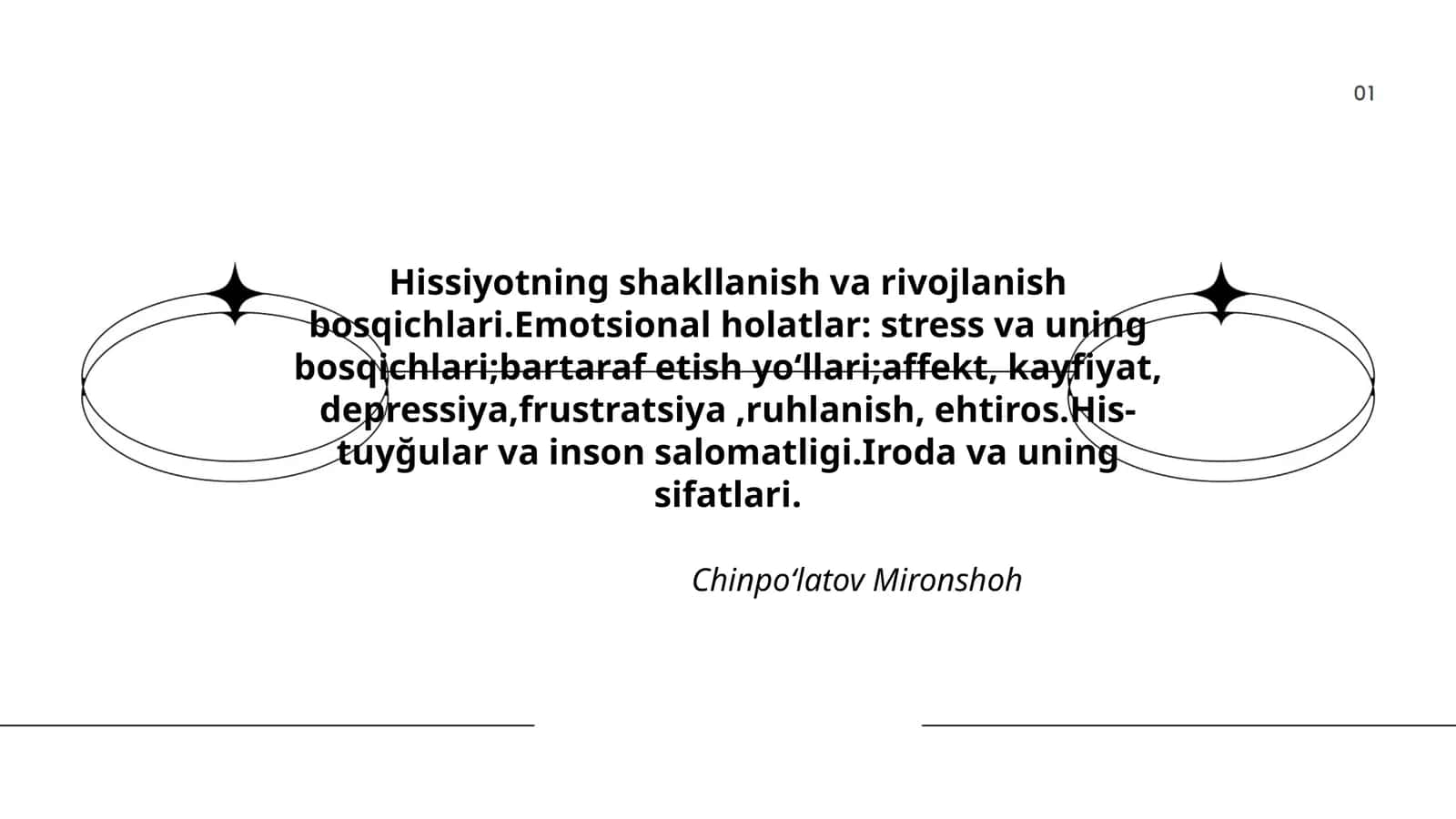 Hissiyotning shakllanish va rivojlanish bosqichlari