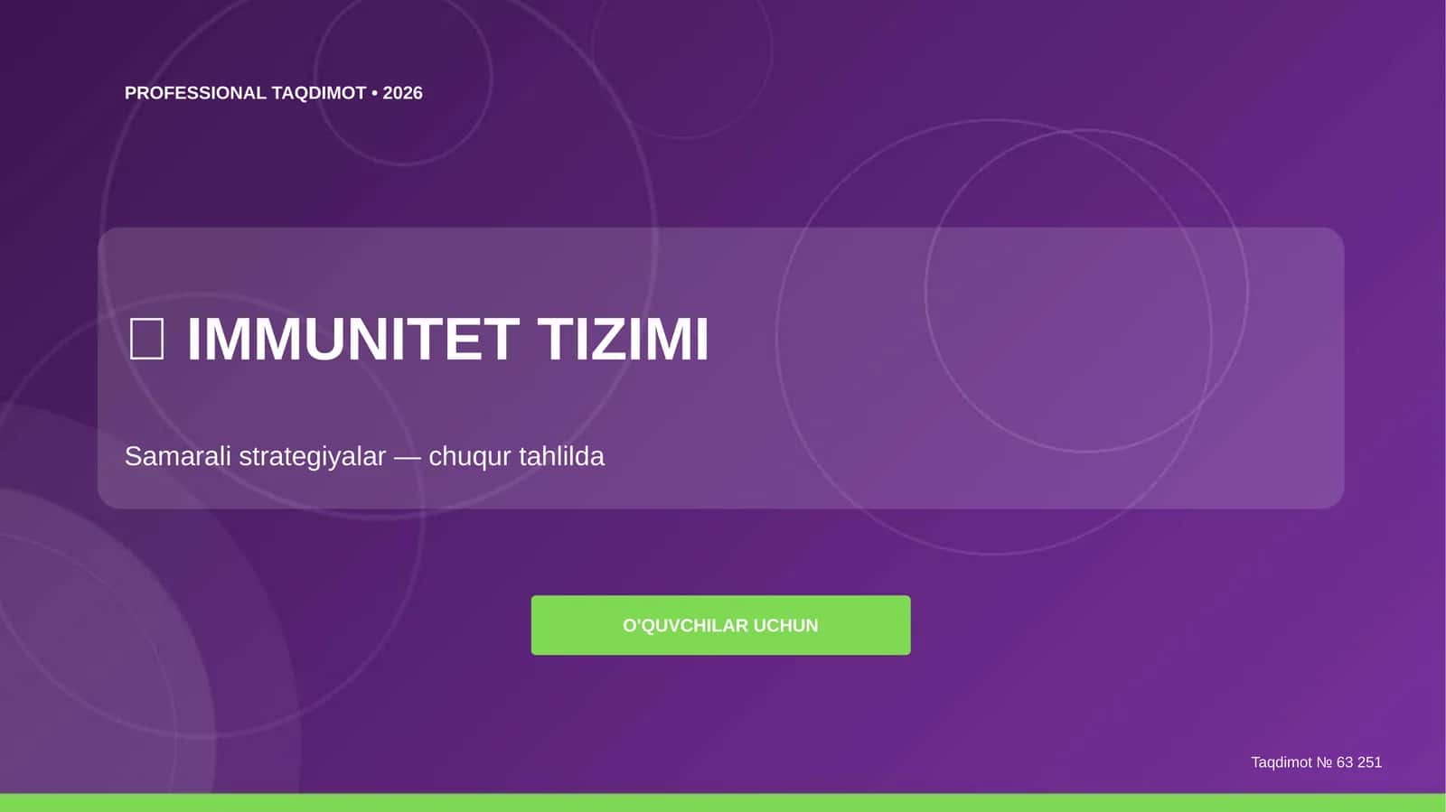 IMMUNITET TIZIMI