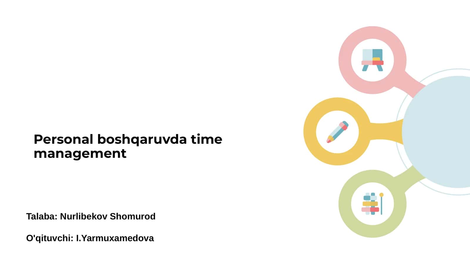 Personal boshqaruvda time management