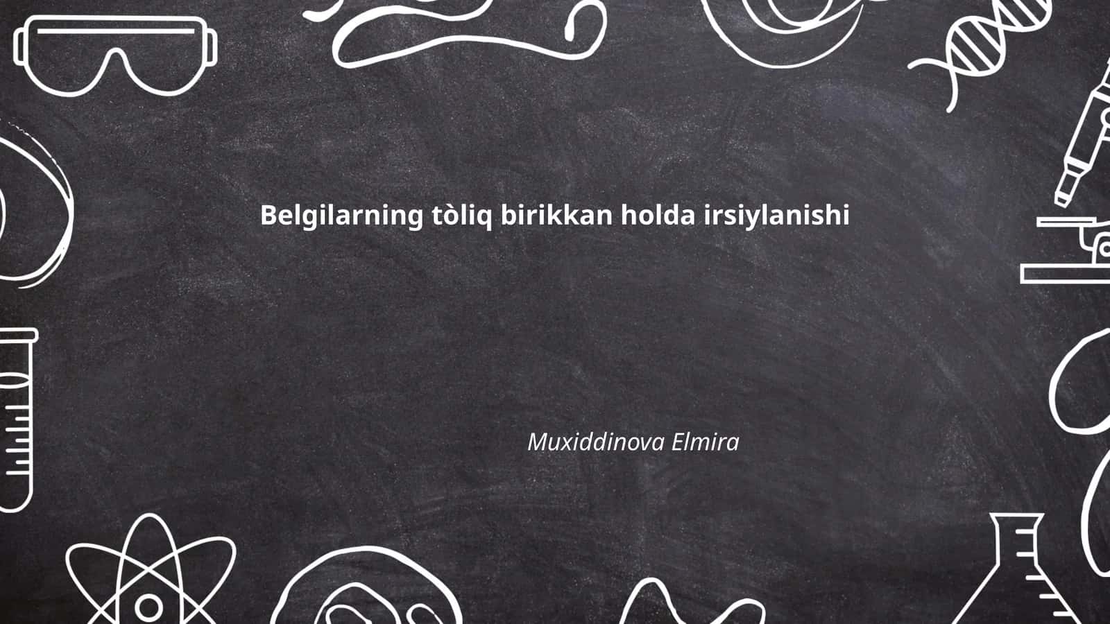 Belgilarning tòliq birikkan holda irsiylanishi