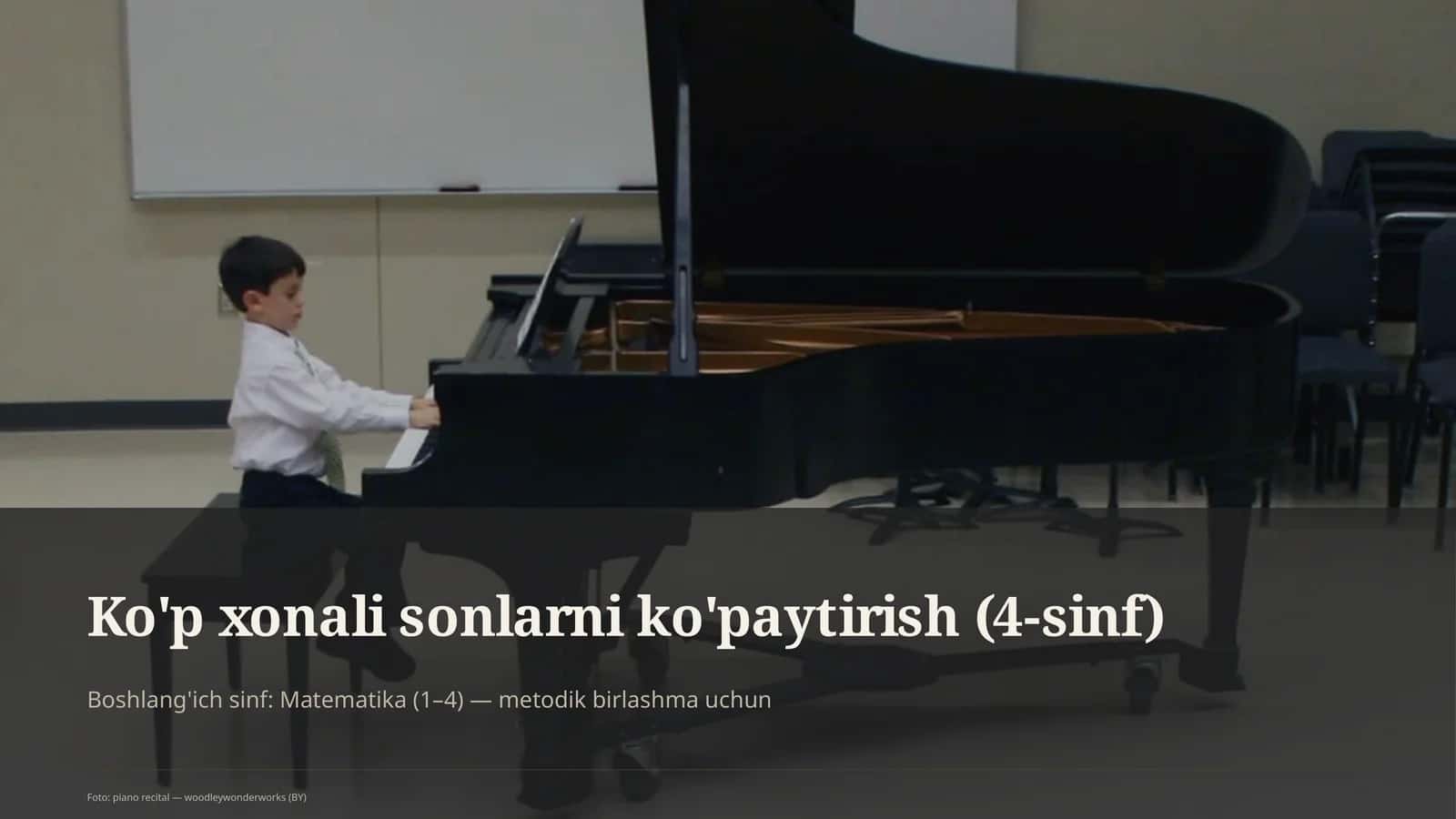Ko'p xonali sonlarni ko'paytirish (4-sinf)