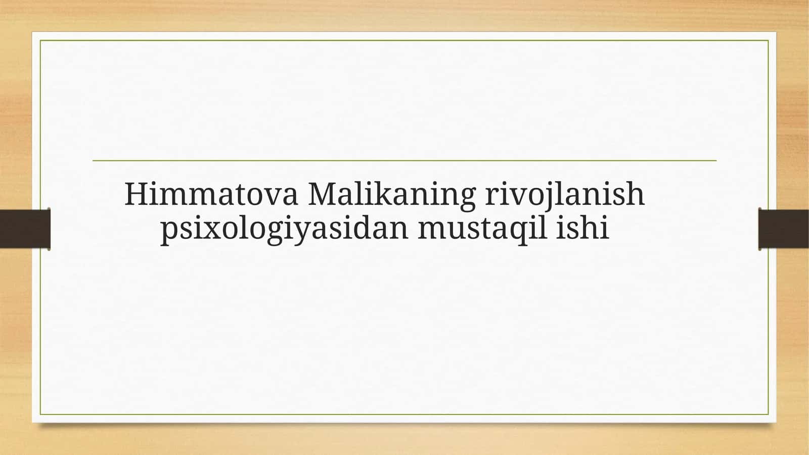 Psixologik rivojlanish bosqichlari