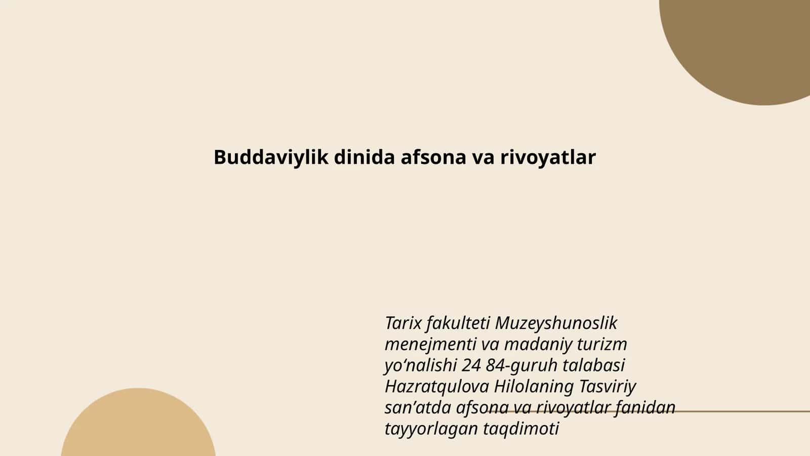 Buddaviylik dinida afsona va rivoyatlar