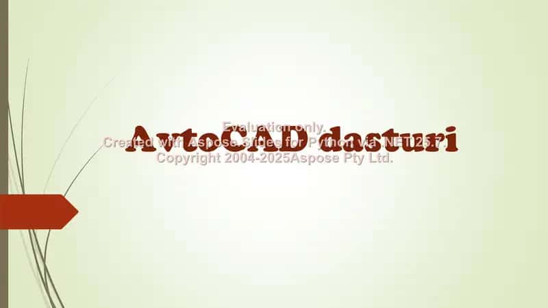 AutoCAD dasturi