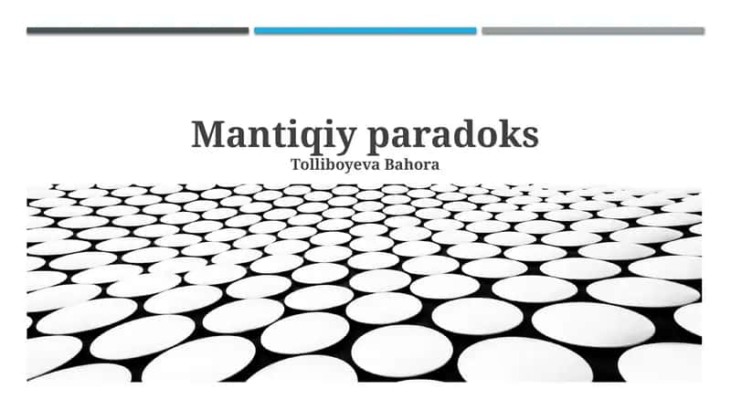 Mantiqiy paradoks