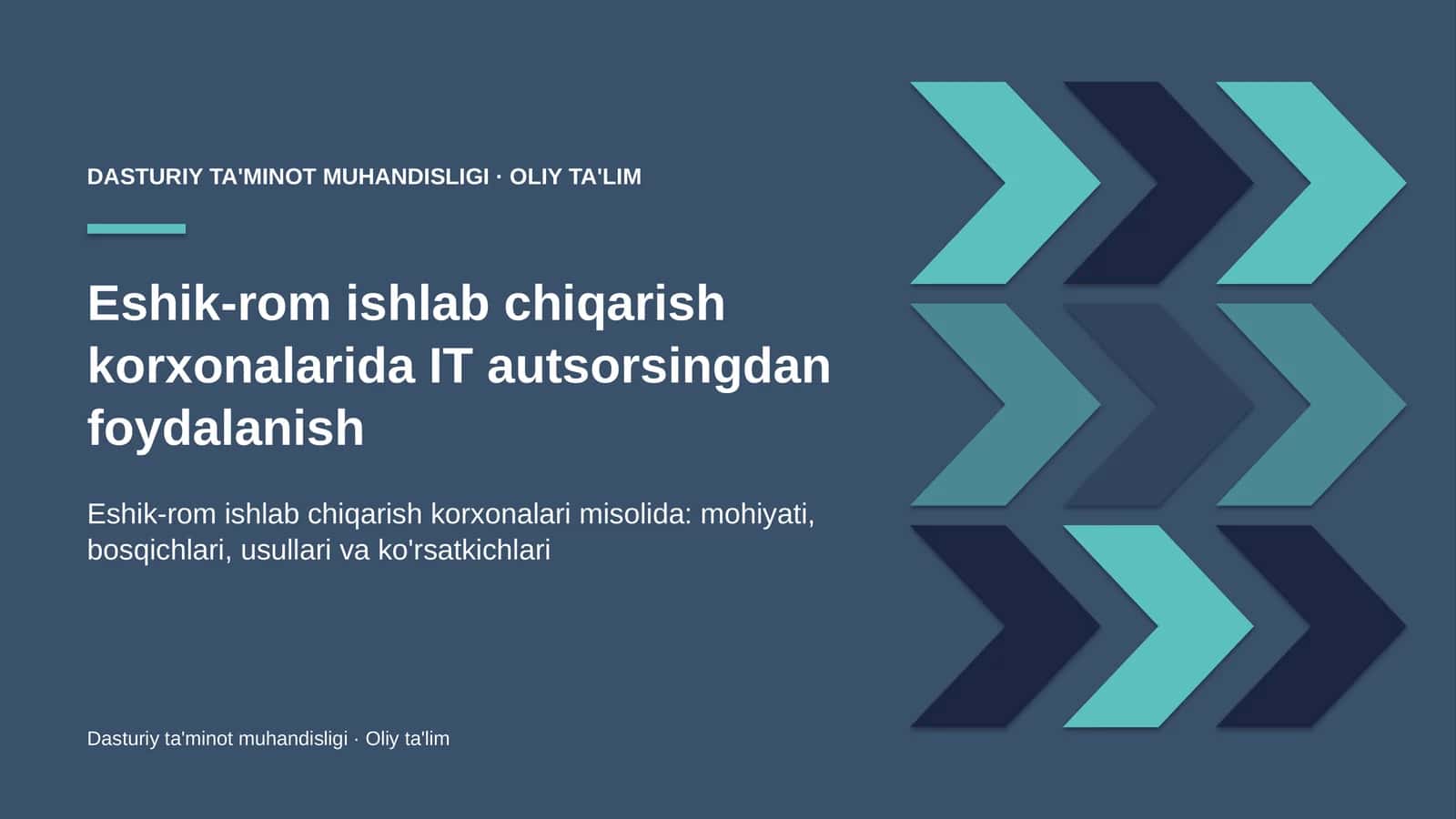 eshik rom ishlab chiqarish korxonalarida it autsorsingdan foydalanish 2337